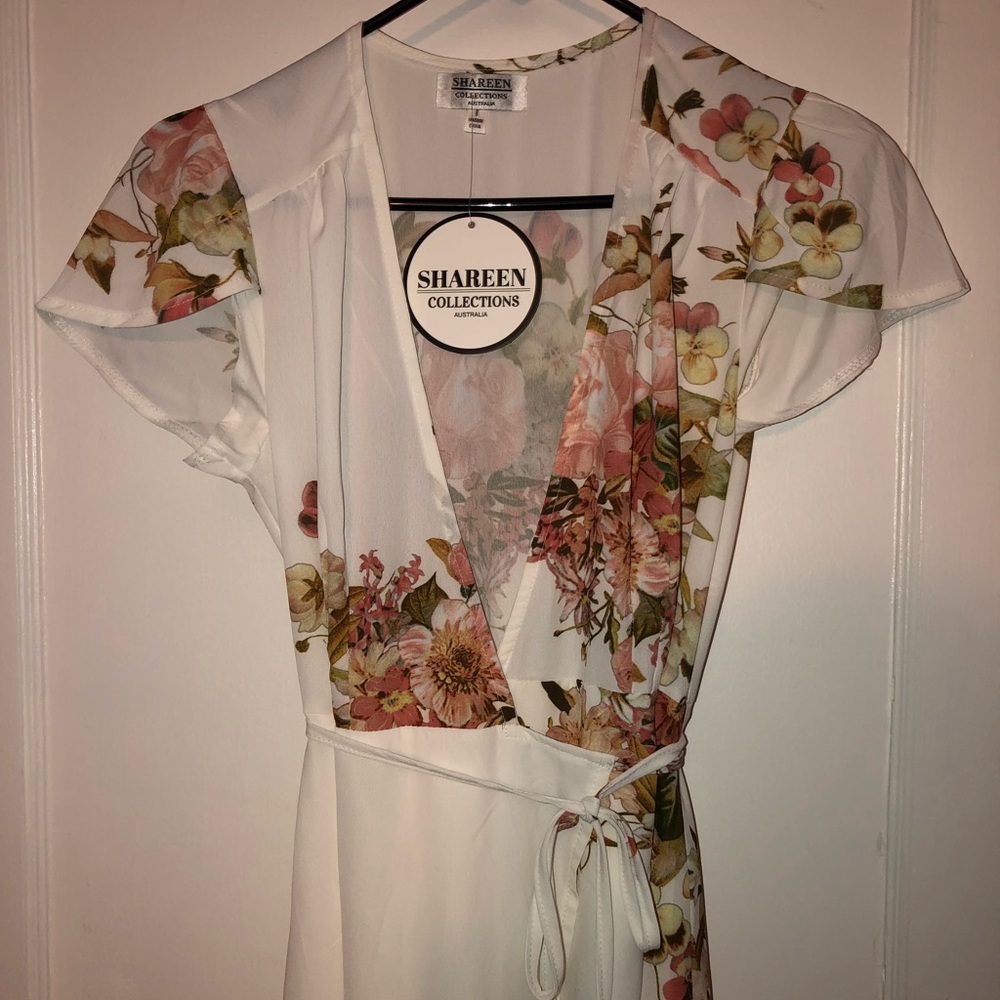 Long maxi wrap around dress